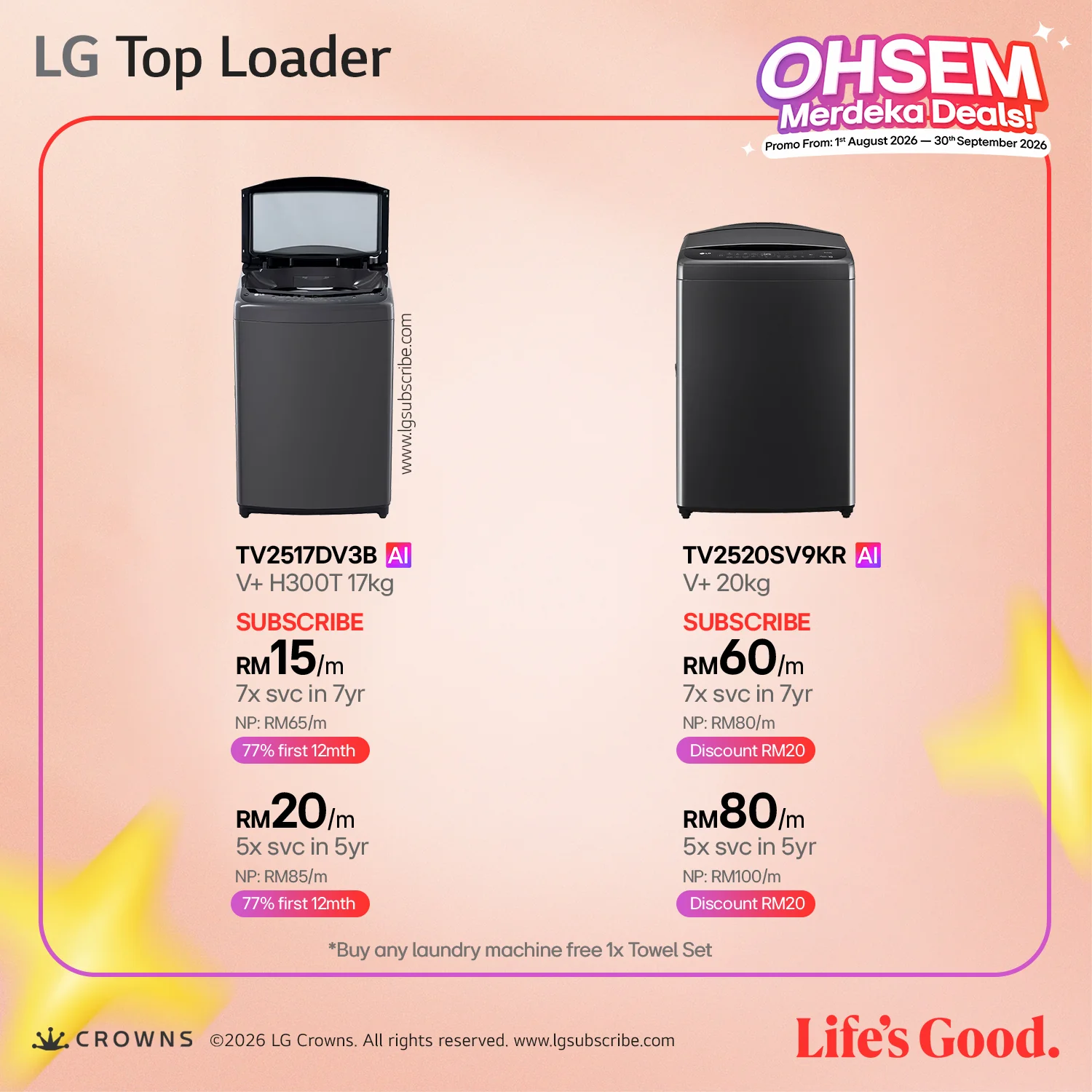 LG Top Loader - Laundry