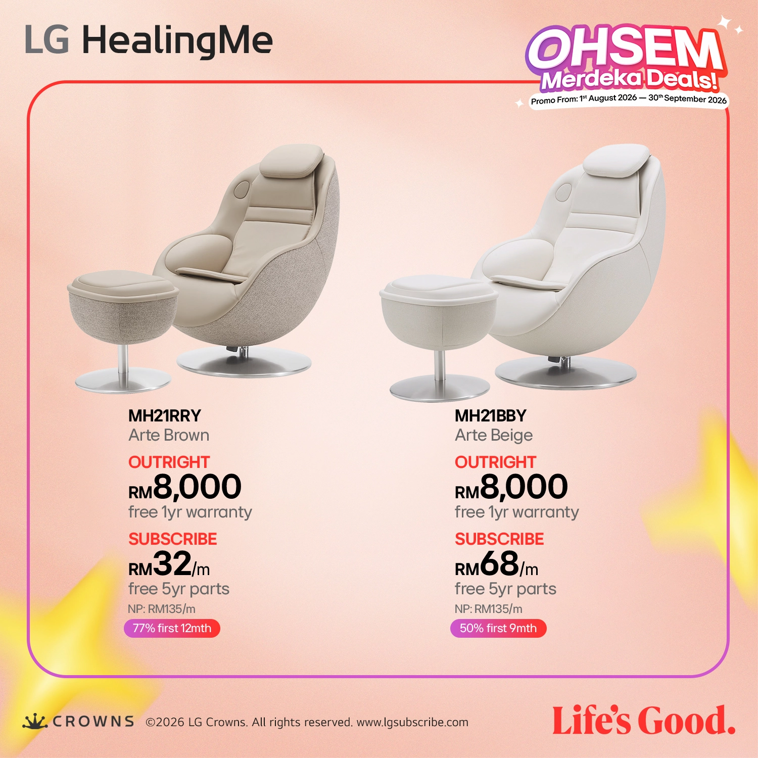 LG HealingMe Massage Chair