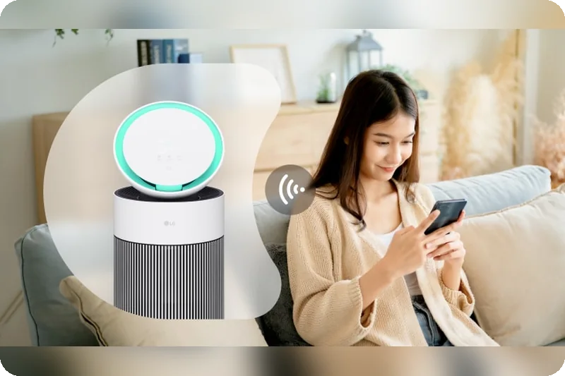 LG PuriCare AS55GGWX0 LG ThinQ app control