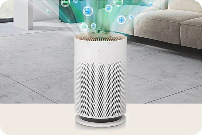 LG PuriCare AS60GHCG0 Ionizer reducing harmful bacteria