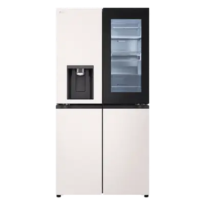LG InstaView Refrigerator F-Next 6 Plumbed 601L PTOX24FFC7R Beige