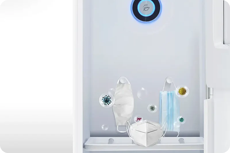 LG Styler sanitising clothes with TrueSteam.